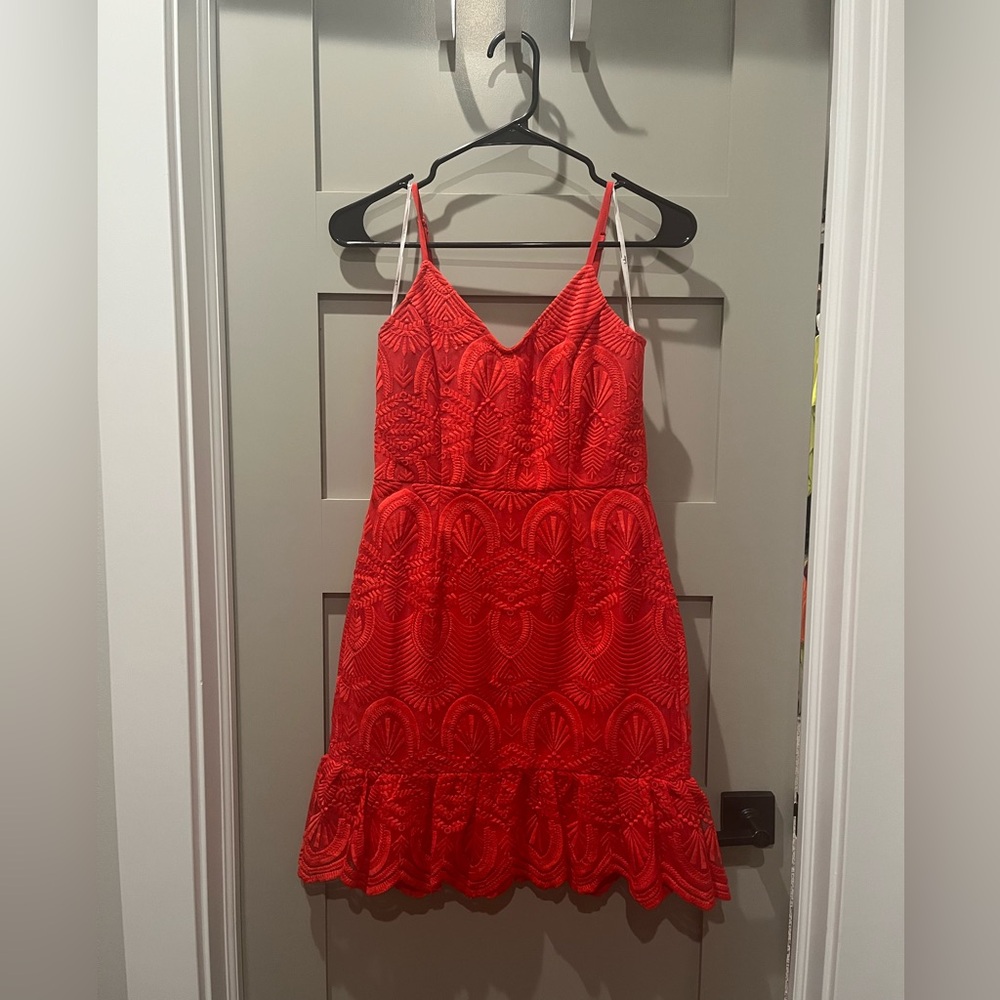 Lulu's Vibrant Red Formal Dress